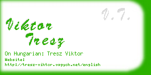 viktor tresz business card